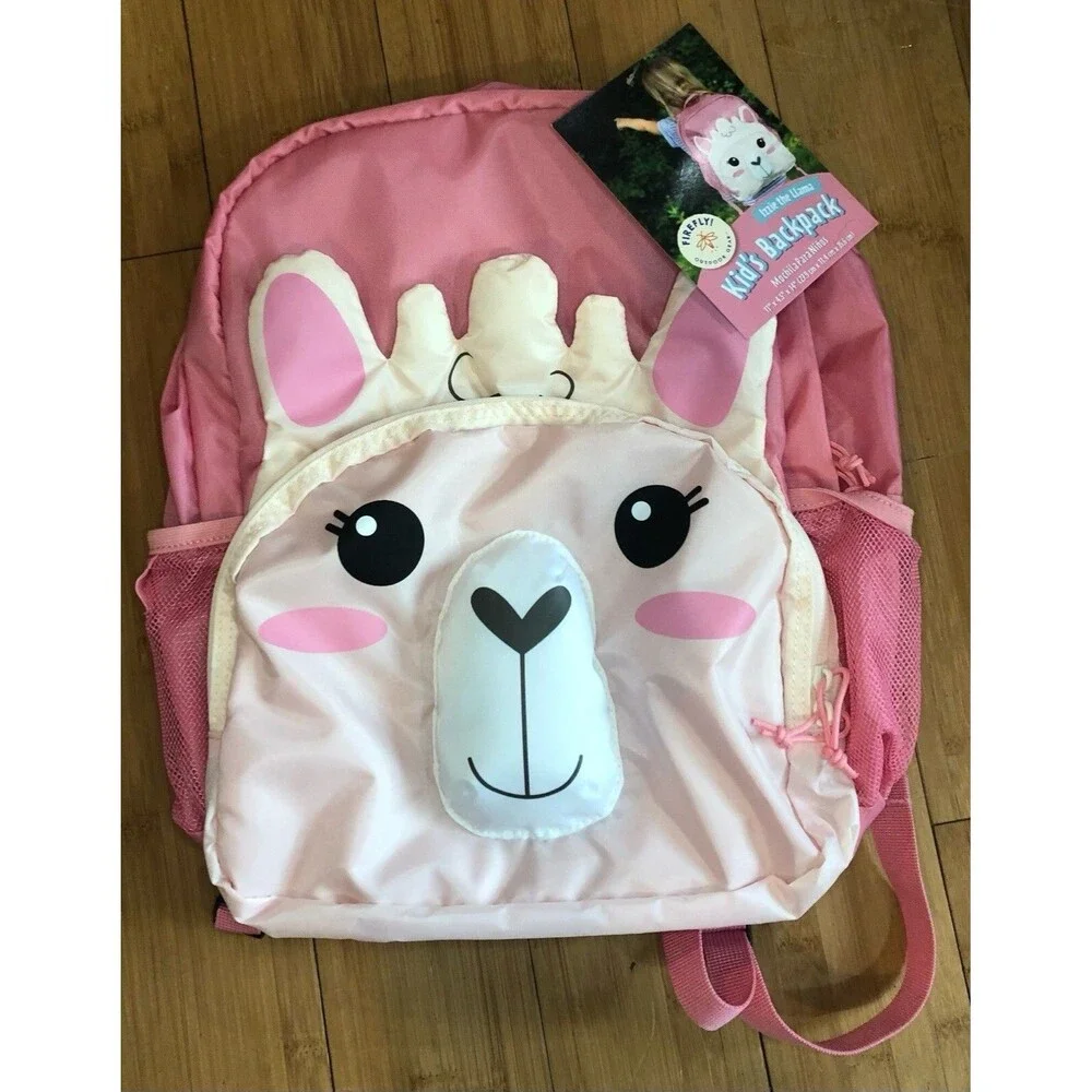 Firefly! Outdoor Gear Izzie the Llama Kid’s Backpack - Pink & Cream, New